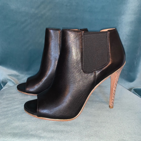 Coach black leather booties. - Picture 2 of 5
